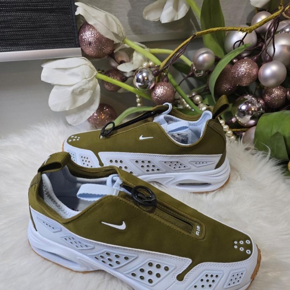 Nike Women's Airmax Sunder Olive Flak/Blue Tint Zip Sneaker New - Picture 4 of 8